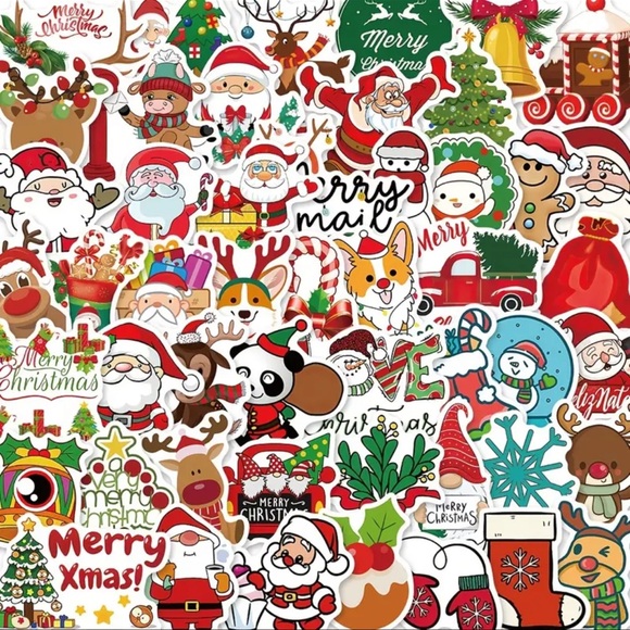 Stickers, 50 pcs., Christmas Theme Stickers, NEW, Unisex, Hours of Fun! 🎁 - Picture 6 of 9